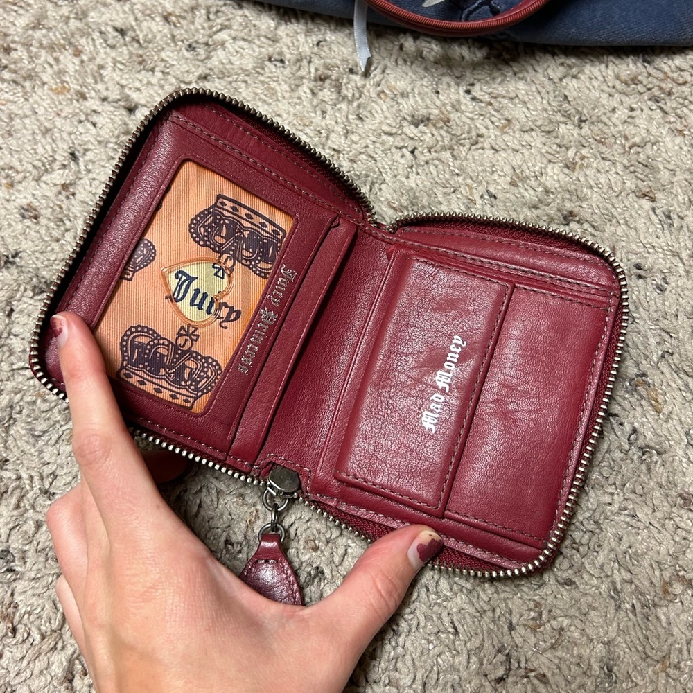 Juicy Couture Gray and Red Wallet - Picture 3 of 8